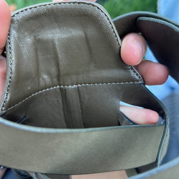 Rue 21 army green laser cut high heel sandals. Size L 8/9 - Picture 14 of 14